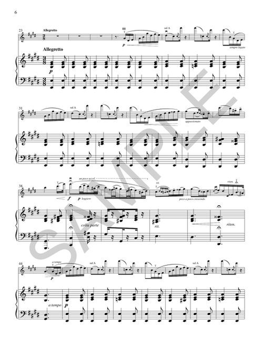 Two Pieces – Capriccio-Valse, Op. 7 & Variations, Op. 15 Violin Solo scores gallery preview page 7
