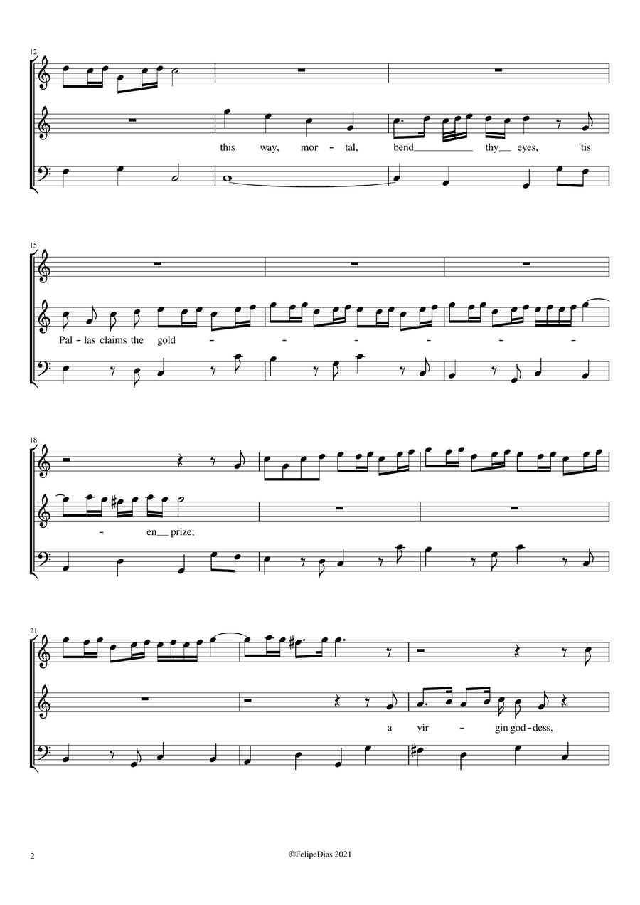 This way mortal bend thy eyes Small Ensemble scores gallery preview page 2