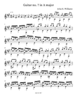 Guitar no. 7 in A major