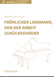 Frohlicher Landmann, von der Arbeit zuruckkehrend