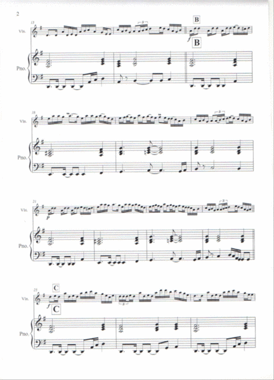 Toss The Feathers Violin Solo scores gallery preview page 2