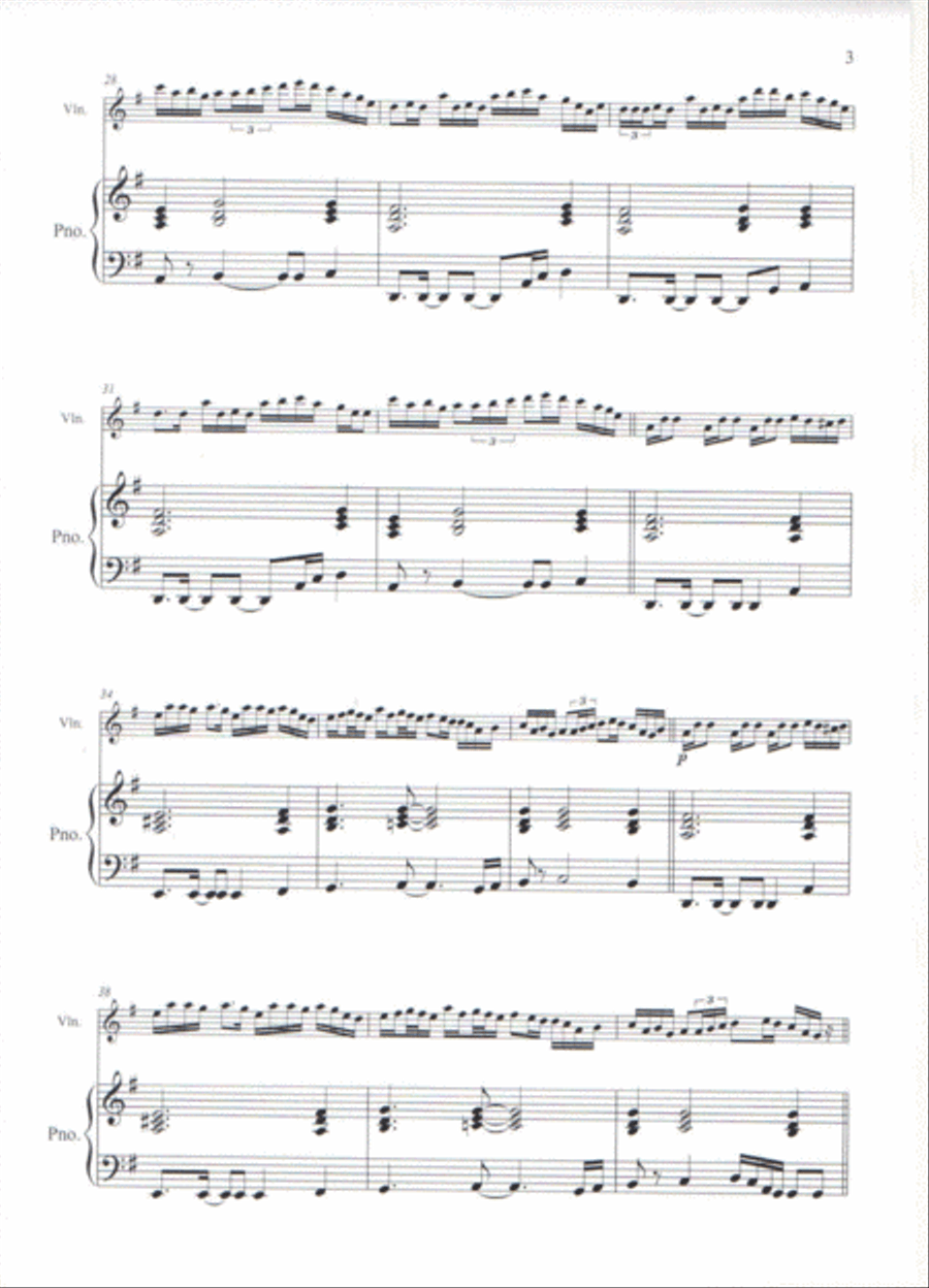 Toss The Feathers Violin Solo scores gallery preview page 3