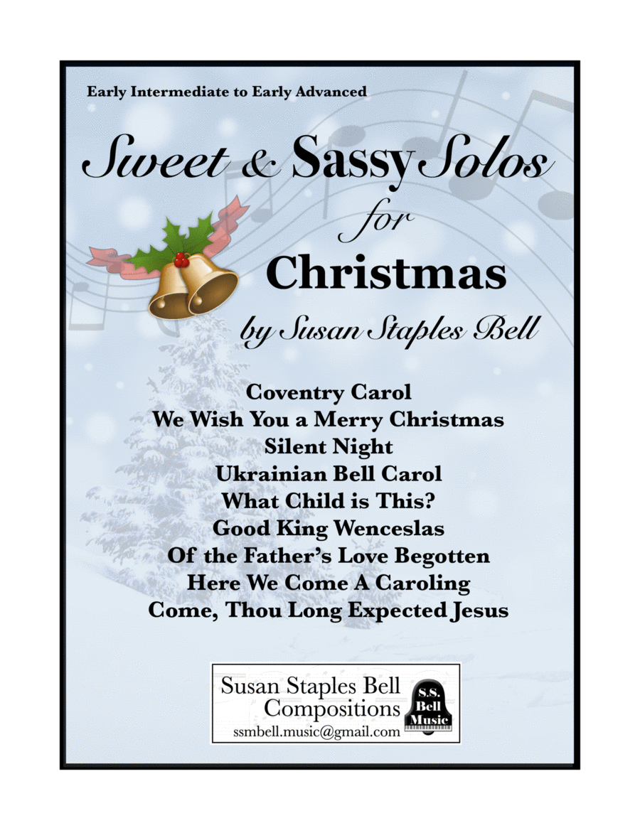 Sweet & Sassy Solos for Christmas Piano Solo scores gallery preview page 1
