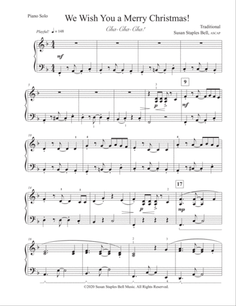 Sweet & Sassy Solos for Christmas Piano Solo scores gallery preview page 5