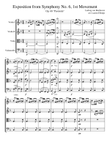 Exposition from Beethoven Symphony No. 6 