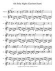 Oh Holy Night (Clarinet Duet)