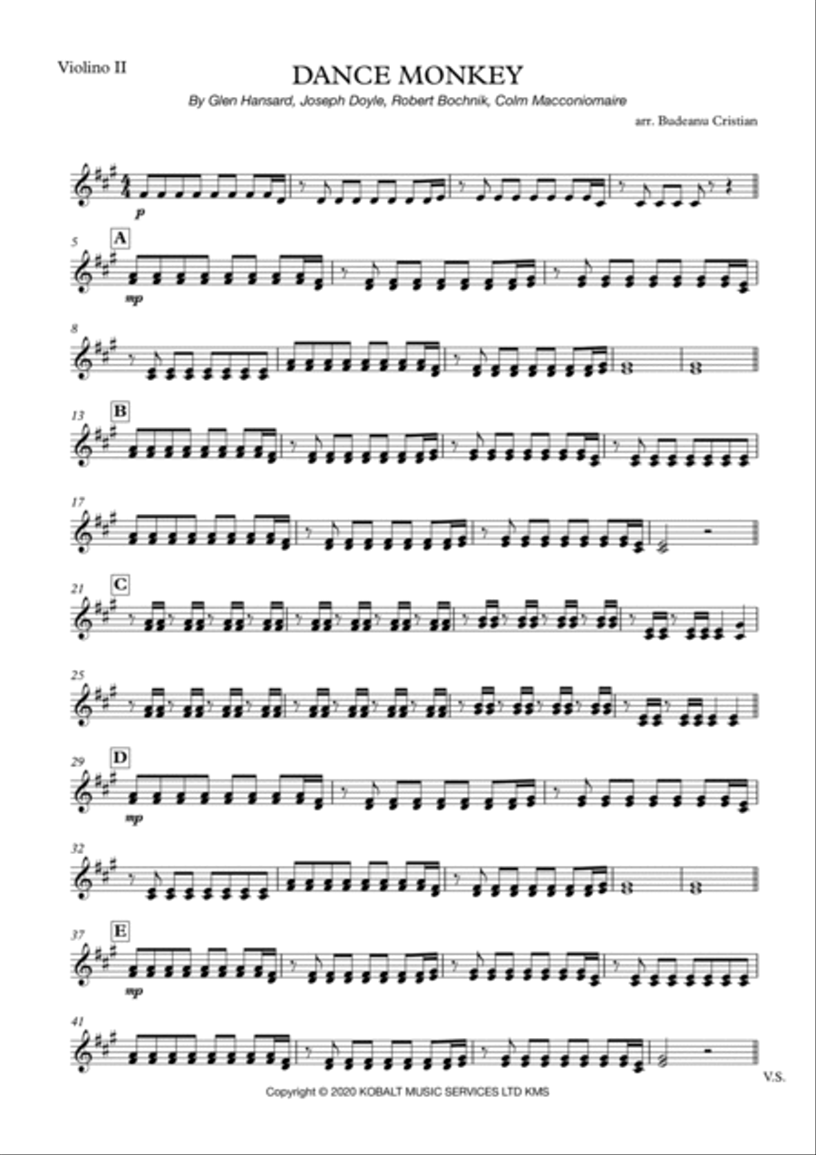 Dance Monkey by Glen Hansard Cello Digital Sheet Music Sheet Music Plus