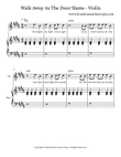 Walk Away As The Door Slams - Violin