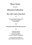 More Gems from the Phoenix Collection: Rare 18th Century Flute Duets
