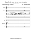 Elegy for Strings, Corno - with Quotation