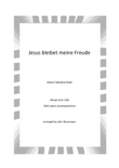 Jesus bleibet meine Freude - SAB/Piano