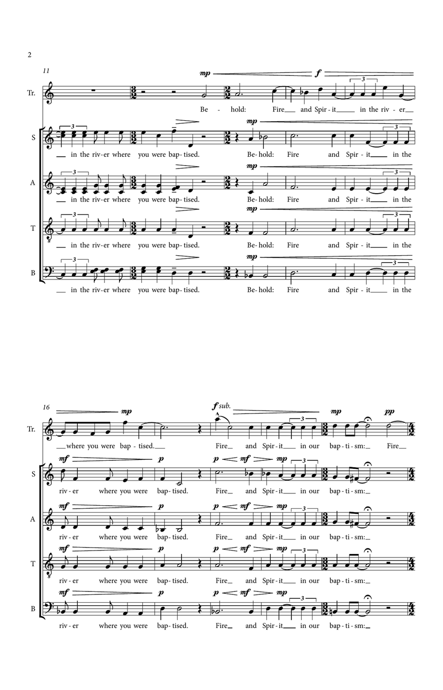 A Song Of Ephrem The Syrian 4-Part scores gallery preview page 2