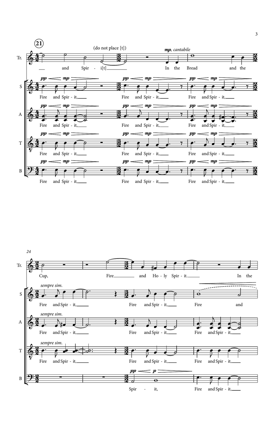 A Song Of Ephrem The Syrian 4-Part scores gallery preview page 3