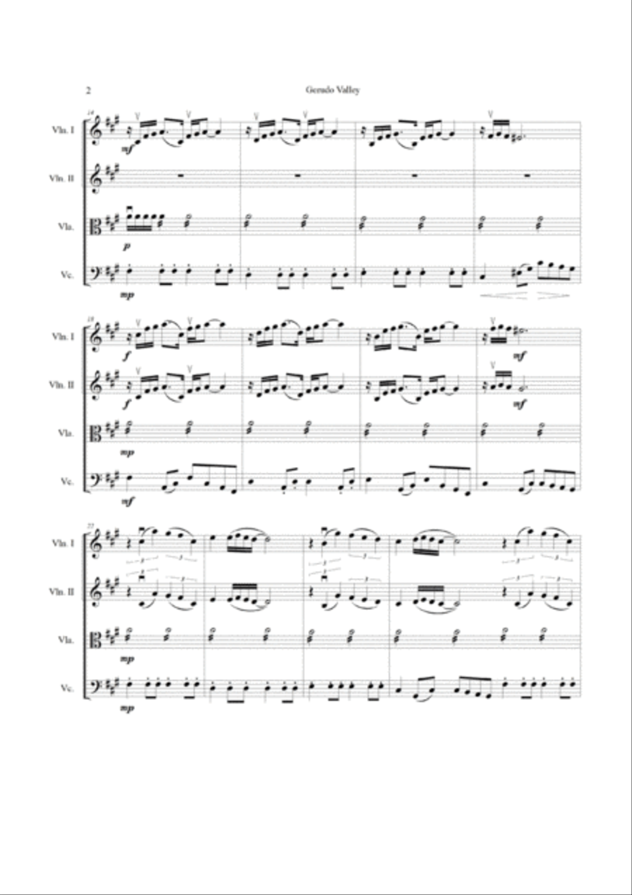 The Legend Of Zelda String Quartet scores gallery preview page 2