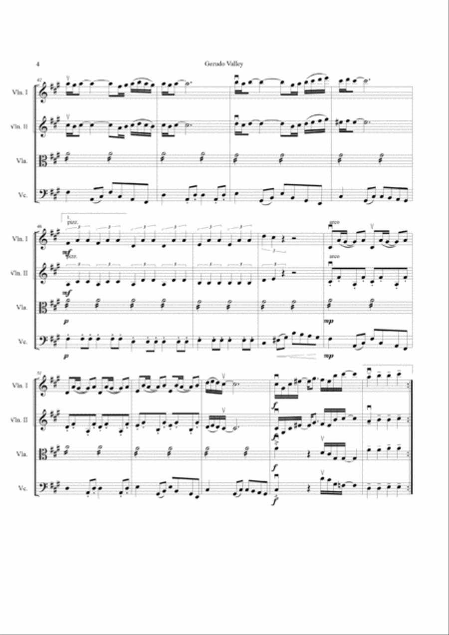 The Legend Of Zelda String Quartet scores gallery preview page 4