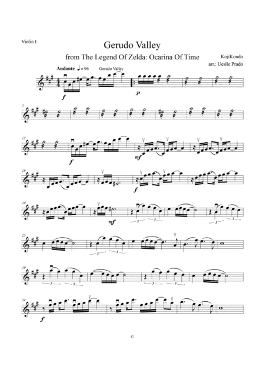 The Legend Of Zelda String Quartet scores gallery preview page 6