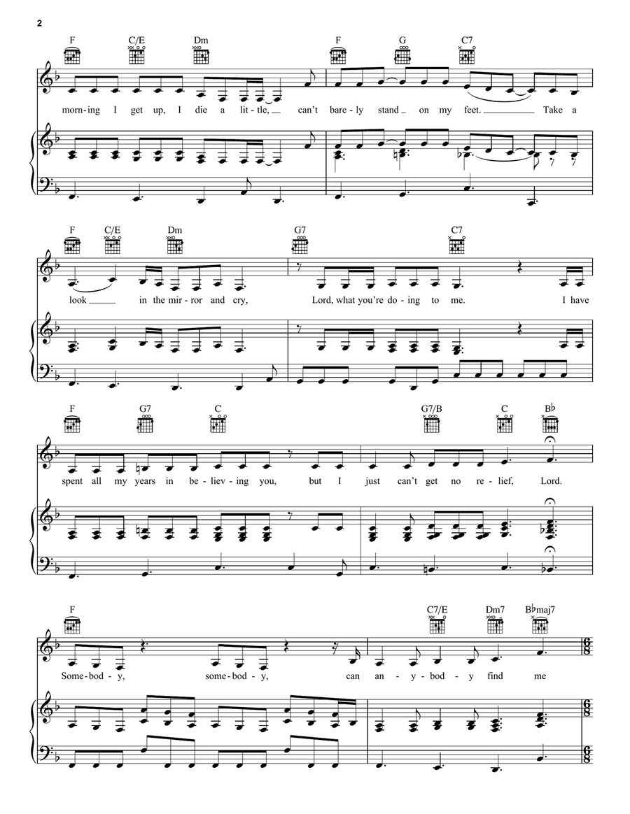 Somebody To Love (from the Amazon Original Movie Cinderella) Piano, Vocal, Guitar scores gallery preview page 2
