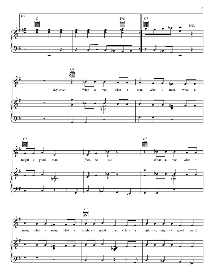 Whatta Man / Seven Nation Army (from the Amazon Original Movie Cinderella) Piano, Vocal, Guitar scores gallery preview page 3