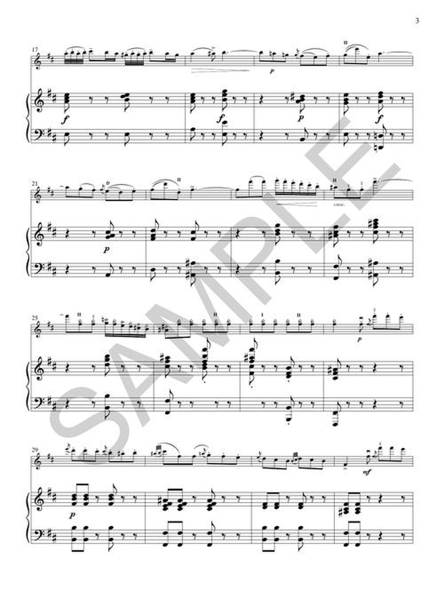 Two Pieces: La Campanella and Moto Perpetu Violin Solo scores gallery preview page 4