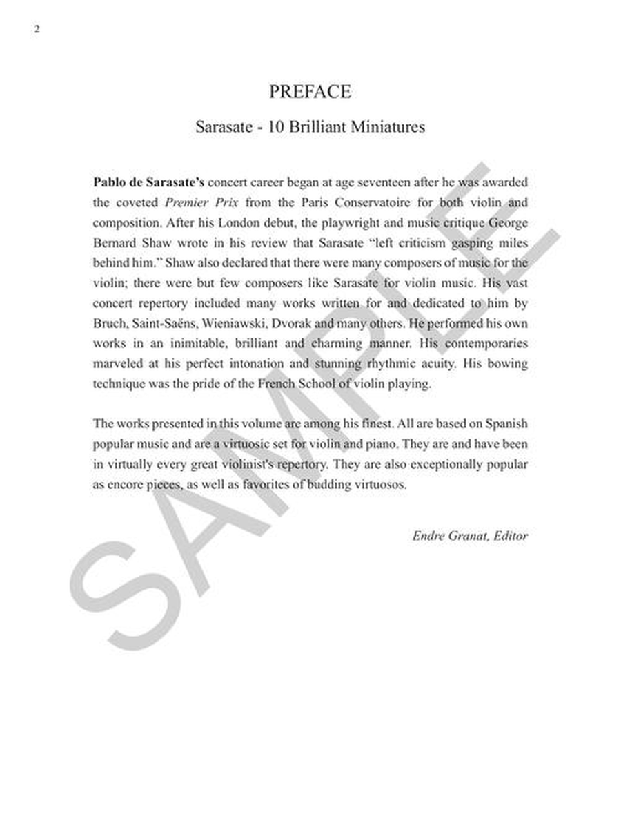10 Brilliant Miniatures 10 Brilliant Miniatures Violin Solo scores gallery preview page 3