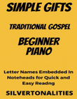 Simple Gifts Beginner Piano Sheet Music mini preview