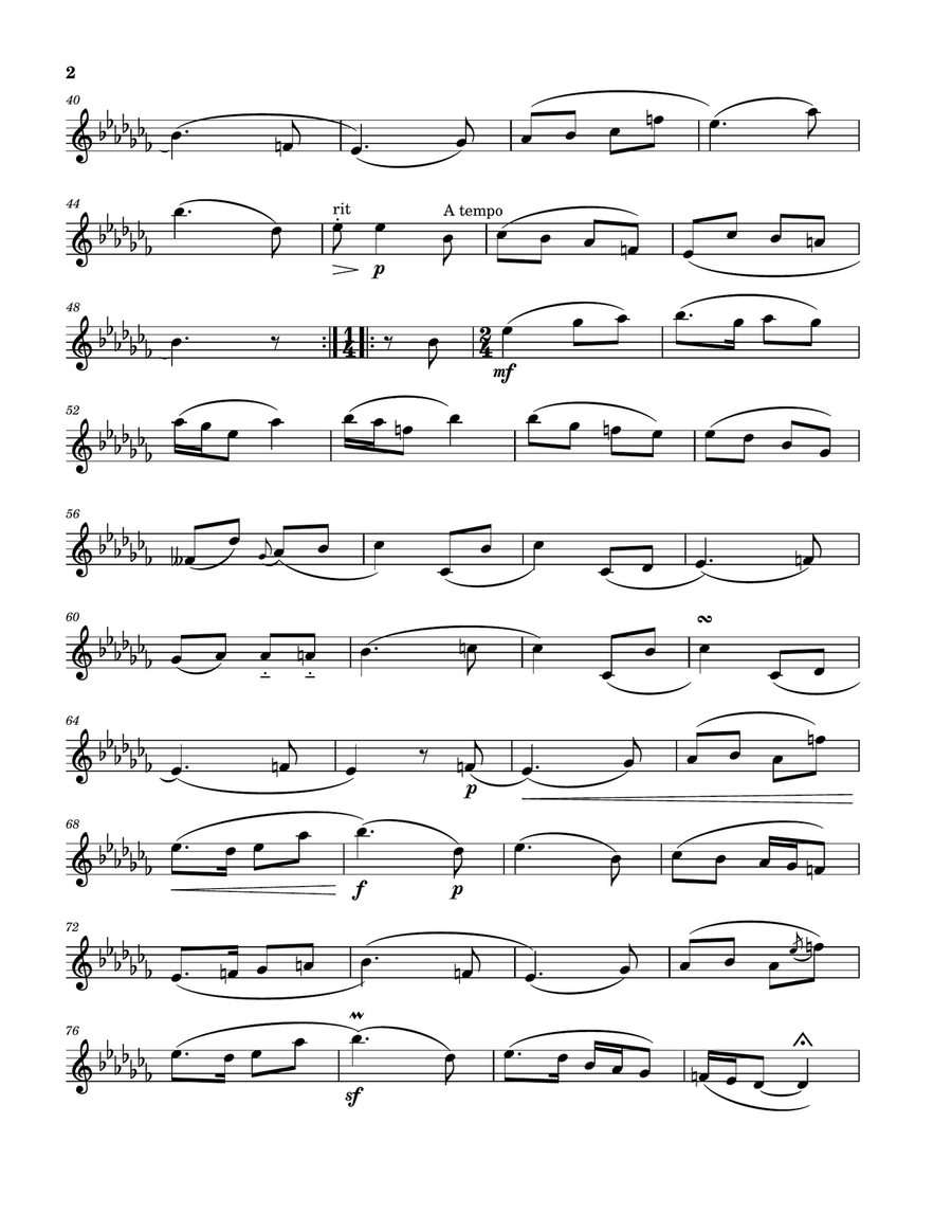 Sonata para Violín(Primer movimiento)-Beautiful things Op.5 No.19 Violin Solo scores gallery preview page 2