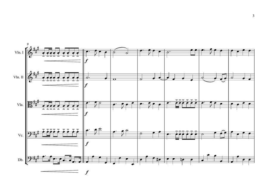 Bosnian & Herzegovinan National Anthem for String Orchestra String Orchestra scores gallery preview page 3