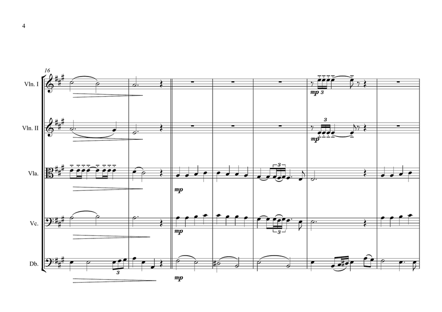 Bosnian & Herzegovinan National Anthem for String Orchestra String Orchestra scores gallery preview page 4