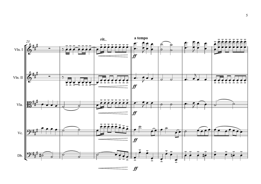 Bosnian & Herzegovinan National Anthem for String Orchestra String Orchestra scores gallery preview page 5