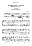 Barcarolle from Les contes D'Hoffmann by J Offenbach arr. for piano solo