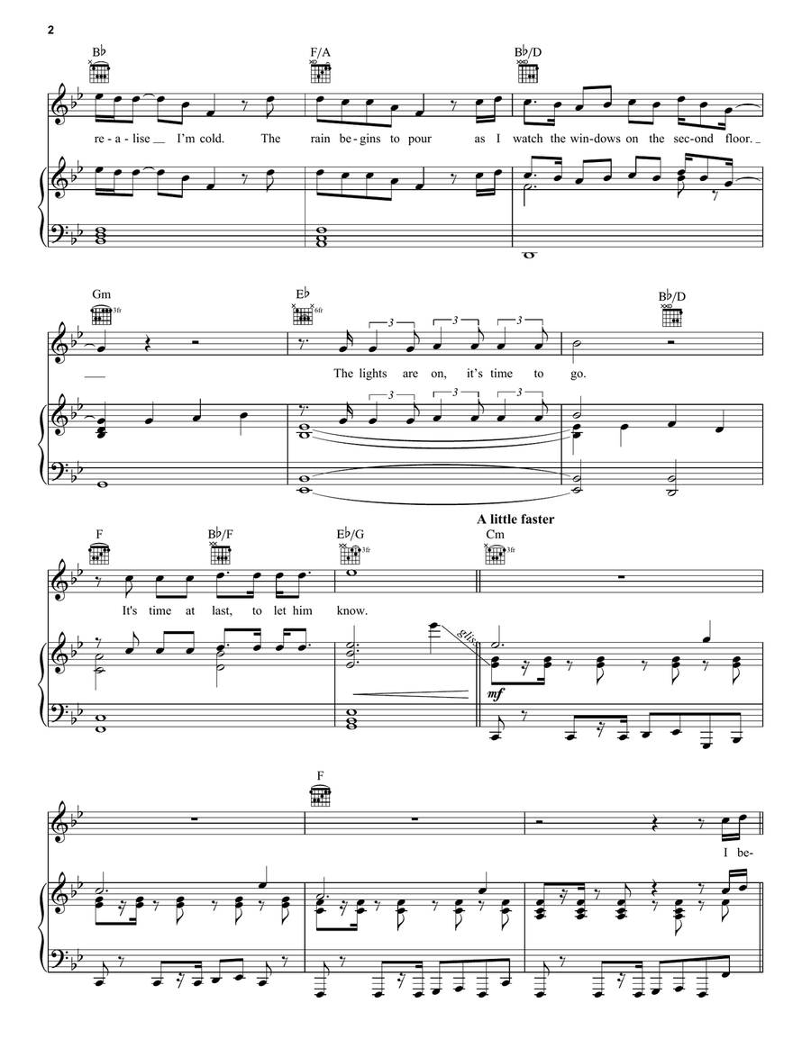 Don't Shut Me Down Don't Shut Me Down Piano, Vocal, Guitar scores gallery preview page 2