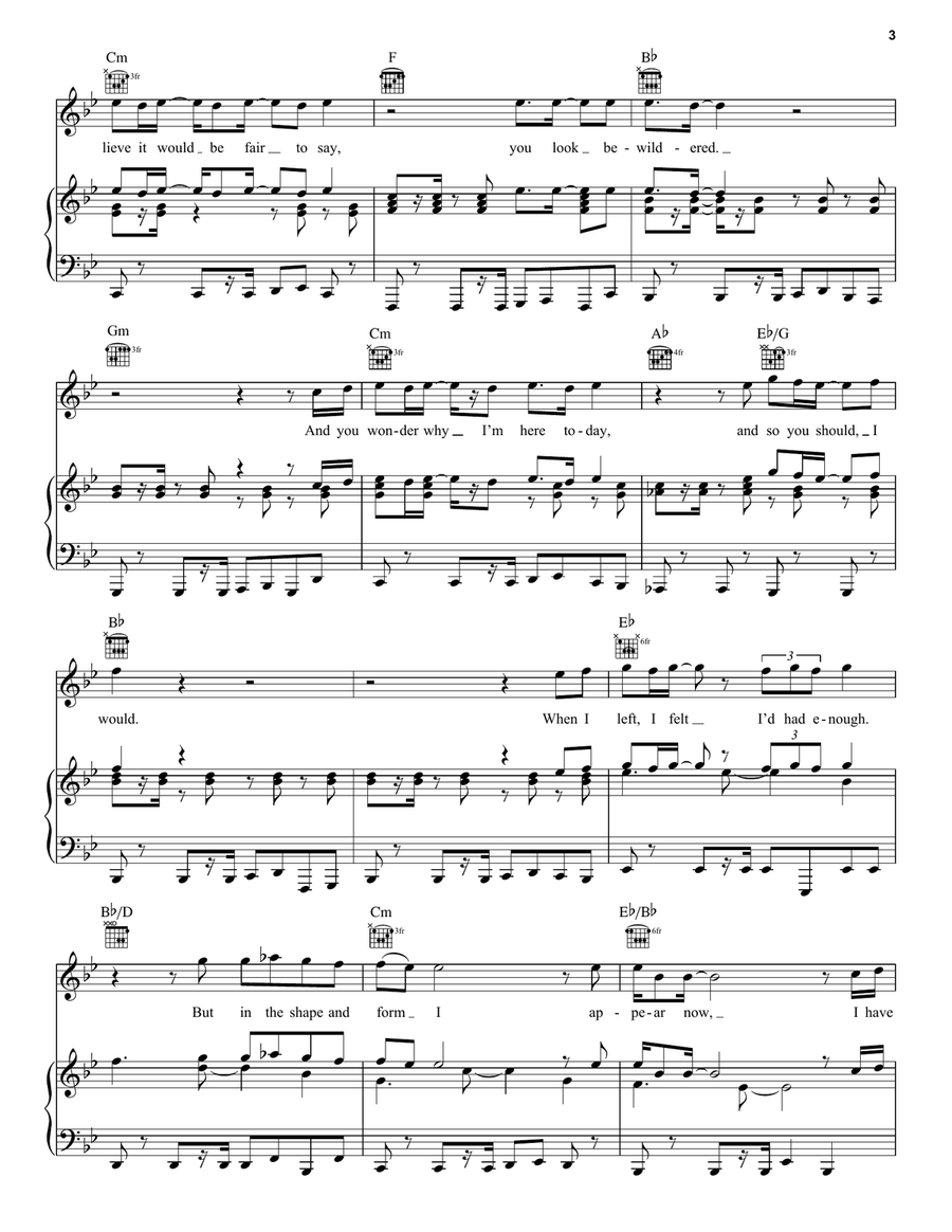 Don't Shut Me Down Don't Shut Me Down Piano, Vocal, Guitar scores gallery preview page 3