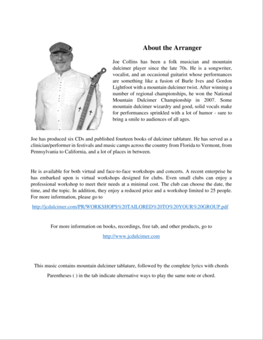 Frosty The Snowman Dulcimer scores gallery preview page 2