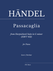 Händel: Passacaglia from Harpsichord Suite in G minor (HWV 432) for Piano