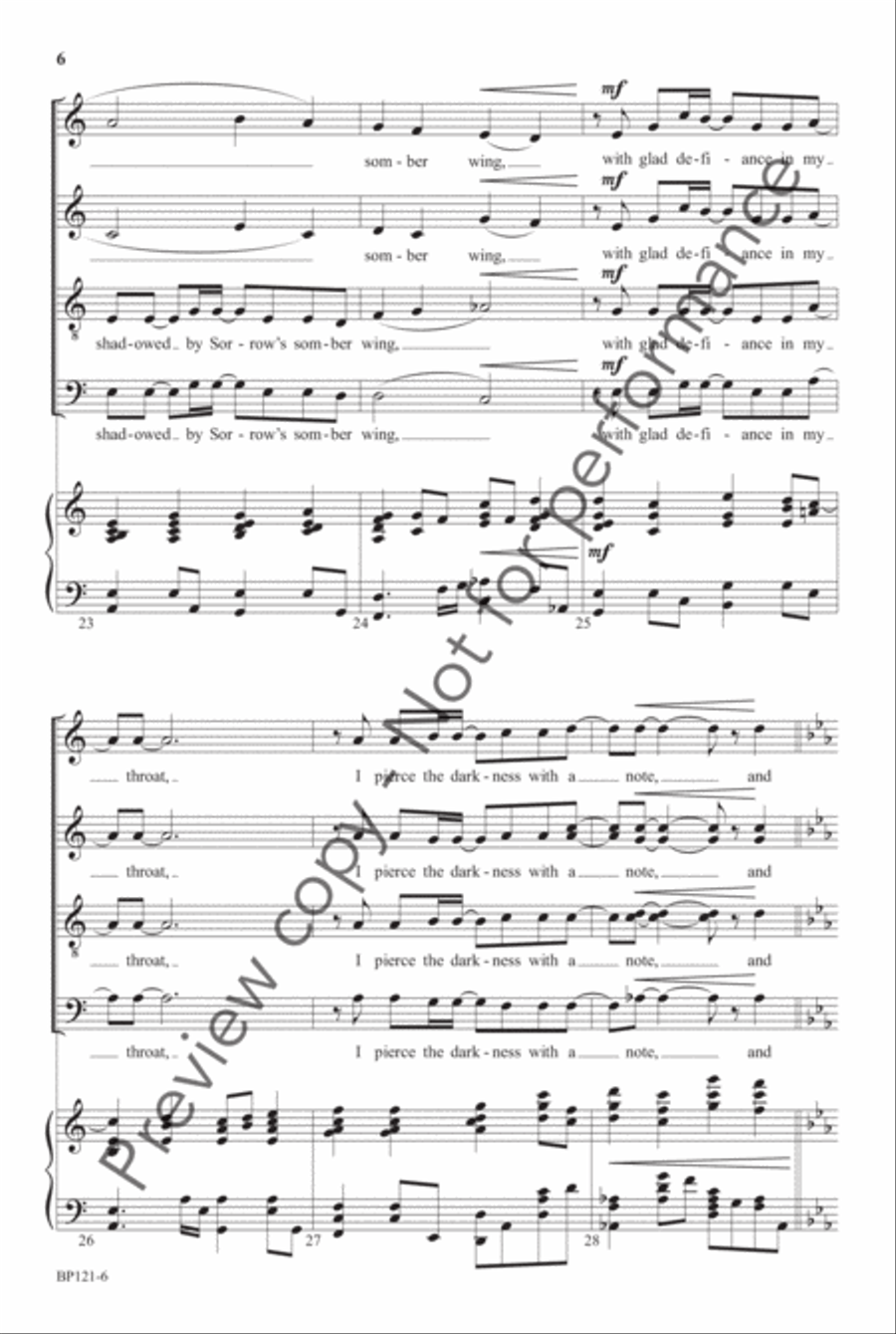 The Gift To Sing (SATB) The Gift To Sing (SATB) 4-Part scores gallery preview page 6
