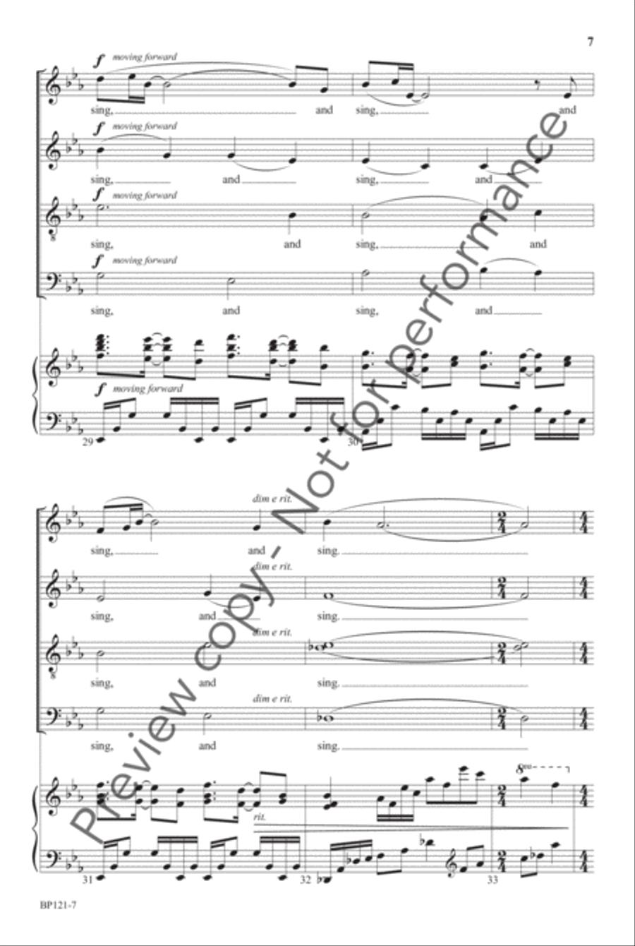 The Gift To Sing (SATB) The Gift To Sing (SATB) 4-Part scores gallery preview page 7