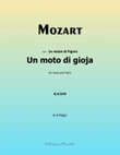 Un moto di gioja,by Mozart,in A Major