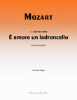 E amore un ladroncello,by Mozart,in B flat Major