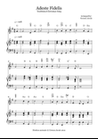 Adeste Fidelis - Traditional Christmas Song - for Recorder and Piano - Score and Parts