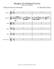 Morgen, for Strings & Corno
