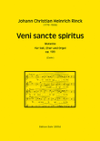 Veni sancte spiritus für Soli, Chor und Orgel a-Moll op. 109 -Motette-
