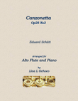 Canzonetta Op28 No2 for Alto Flute and Piano