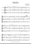 Lauda Sion - Claudio Monteverdi, for Flute Trio Score and Parts