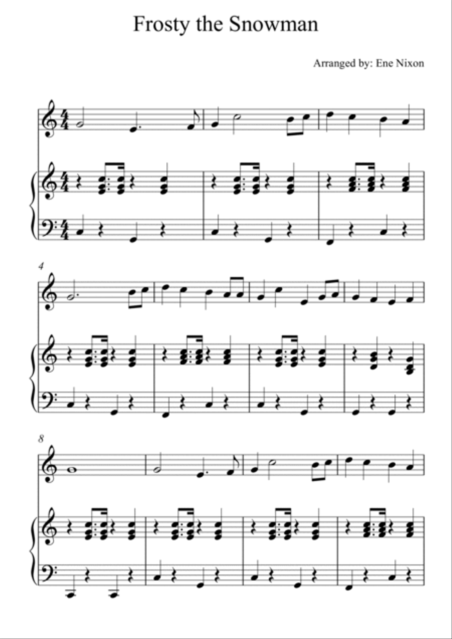 Frosty The Snowman Violin scores gallery preview page 2