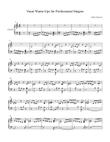 Vocal warm-ups for professional singers