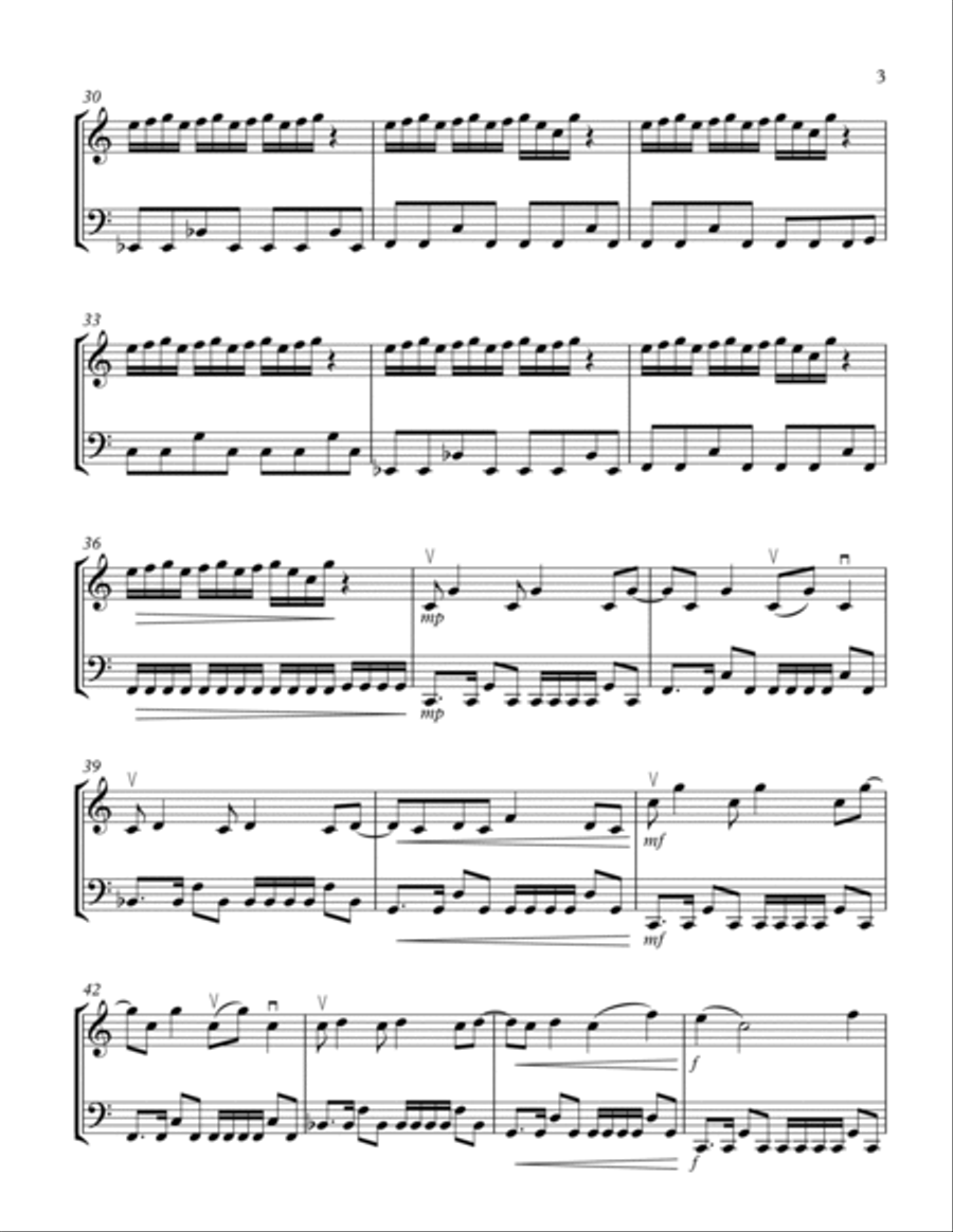 Pride (in The Name Of Love) String Duet scores gallery preview page 3