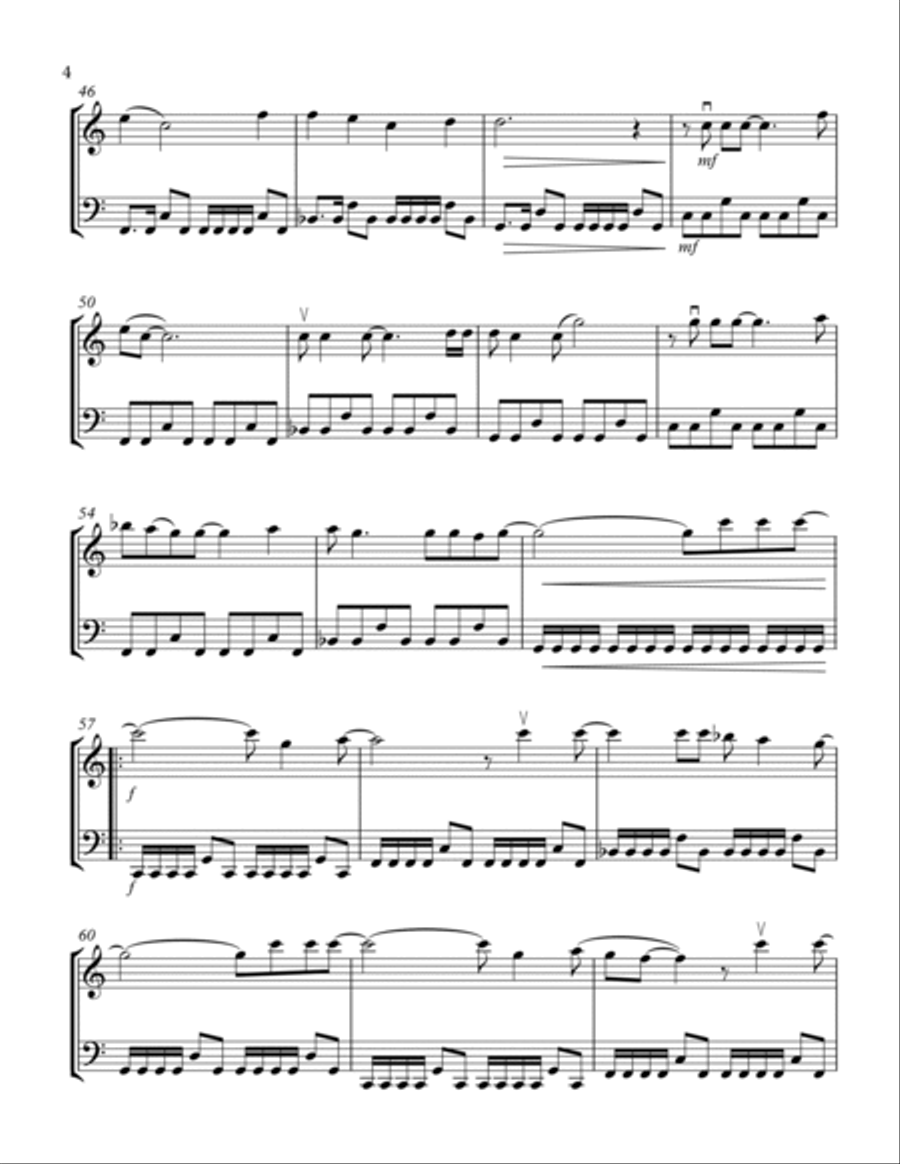 Pride (in The Name Of Love) String Duet scores gallery preview page 4