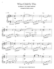 What Child Is This (piano solo in A minor)