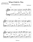 What Child Is This (BIG NOTE VERSION IN A minor)
