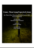 Come, Thou Long Expected Jesus - SSA A Cappella